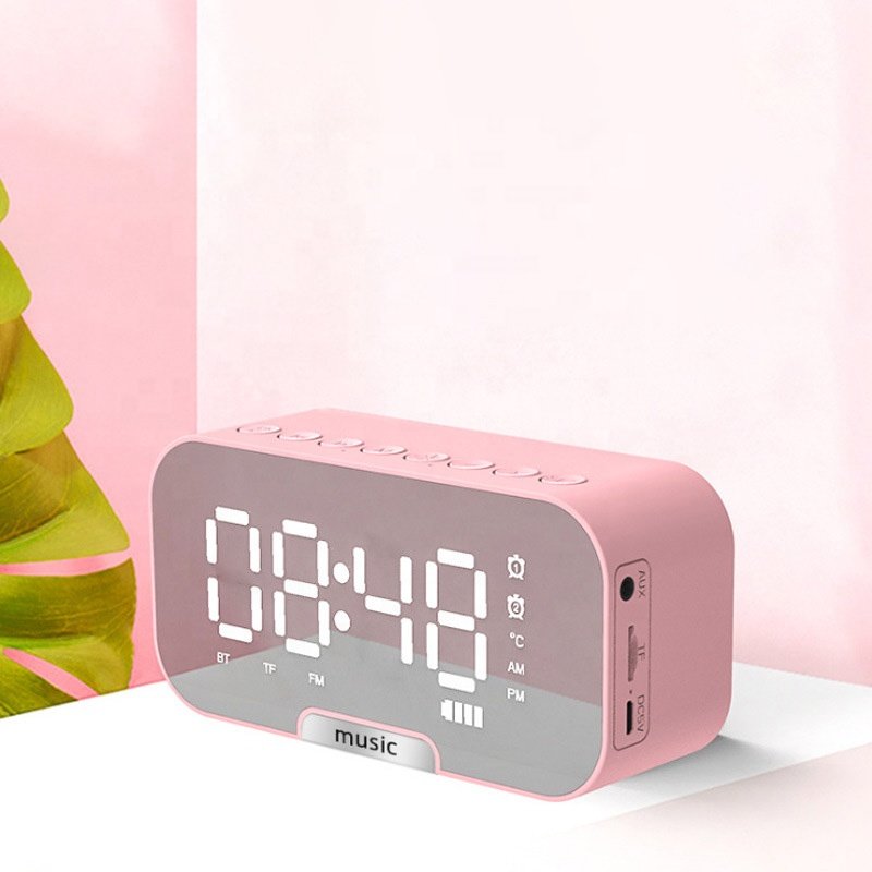 Wake up Alarm Clock Speakers Radio MP3 Player Wireless Portable Subwoofer Car TWS Speaker